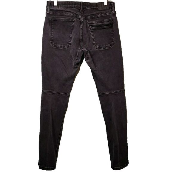 Gap 1969 Mens Jeans Slim Black Faded Selvedge Denim Skater Grunge Stretch 30x32 - Picture 2 of 16